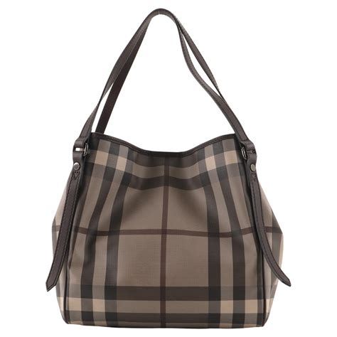 burberry smoked check small canterbury tote|burberry haymarket canterbury tote.